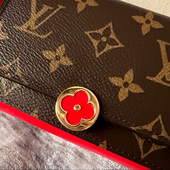 LOUIS VUITTON MONOGRAM FLORE COMPACT WALLET - Picture 11 of 12